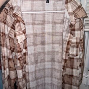 Plaid Button-Up Shirt